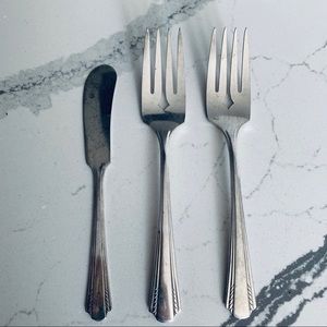 3 Carlton Mansfield 1932 Silverplate Flatware